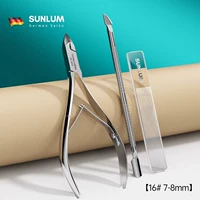 [Профессиональная модель] 16# (7-8 мм) + двусторонняя стальная пушер-бесплатно [Нано-яркий лак для ногтей]