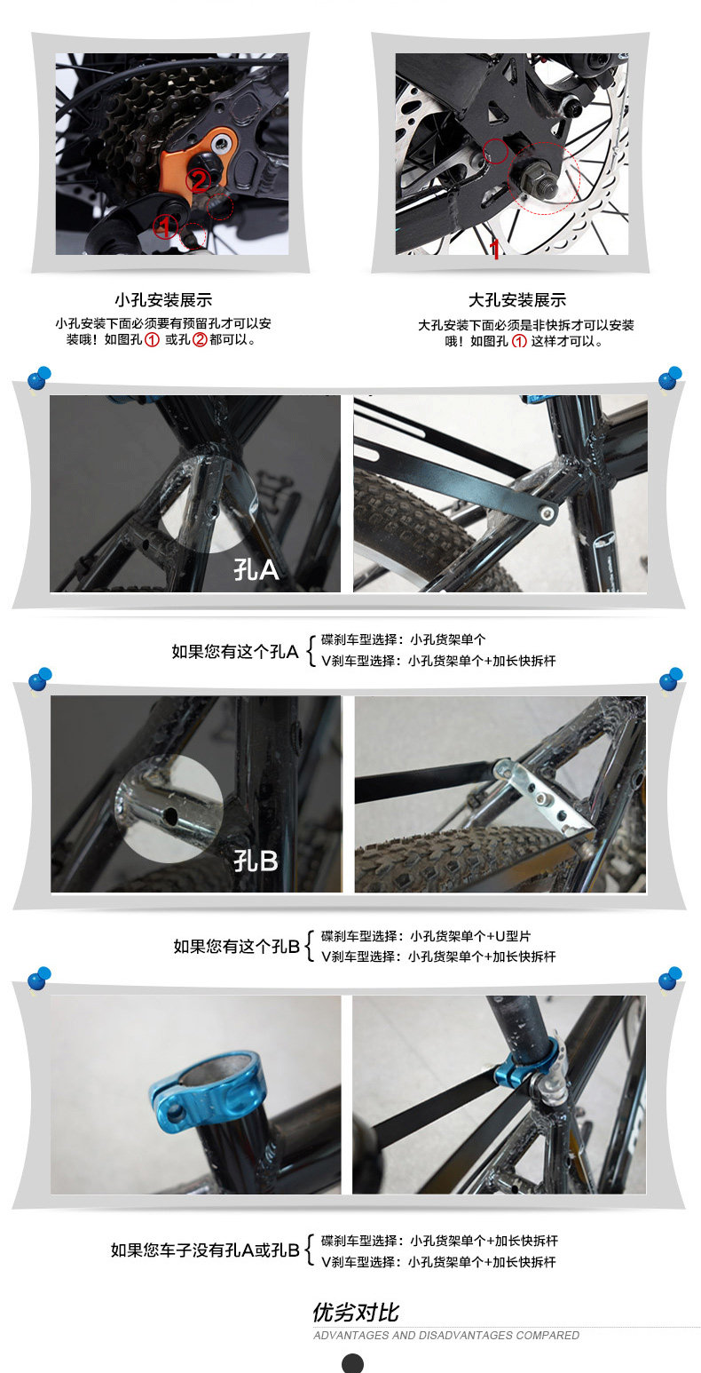 Porte-bagages pour vélo ONLINELOVE - Ref 2416863 Image 8