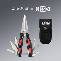 Heavy scissors multifunctional tool knife combination universal outdoor knife portable folding survival imported BESSEY