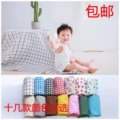 New children photography props grid background cloth art hipster grid cloth photo photography cloth picnic cloth