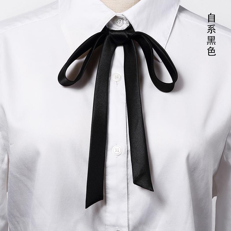 Korean Style Floral Collar British Preppy Style Hand-Tied Ribbon Jk Collar Rope Unisex Fashion Bow Tie Necktie for Women