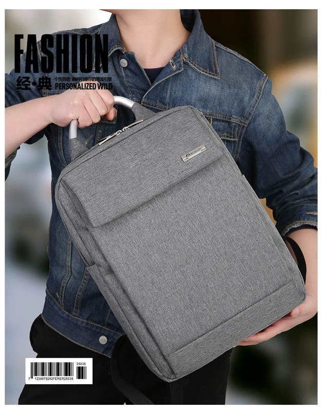 Túi đeo chéo nam doanh nghiệp Túi máy tính nam Phiên bản Hàn Quốc Dung lượng lớn 15,6 Inch 14 Sinh viên sạc Ba lô Túi du lịch nam