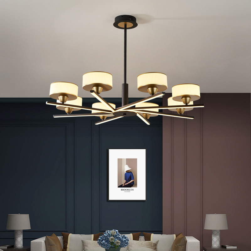 Light luxury crystal chandelier post-modern high-end luxury atmosphere living room dining room bedroom lamp new personality creative lamps