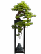 Large Artificial Green Plant Floor Decoration for Hotel Entrance, Living Room, Hallway, Fake Tree Bonsai, Potted Plant, Welcoming Pine Ornament