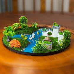 Flower Arrangement on the Center of the Hotel Restaurant Table, Electric Rotating Display, Restaurant Floral Decorations, High-End Large Round Table Display