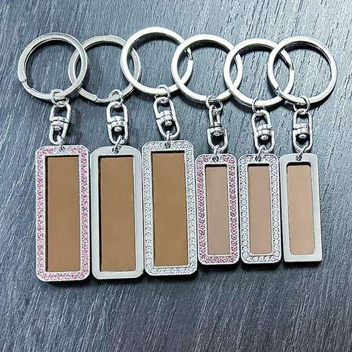 Маленький металлический брелок из нержавеющей стали для ключей, подарок на день рождения, с печатью вашего логотипа