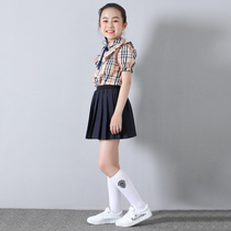 Girls college style stockings Spring and Autumn British childrens stockings baby half calf summer thin socks