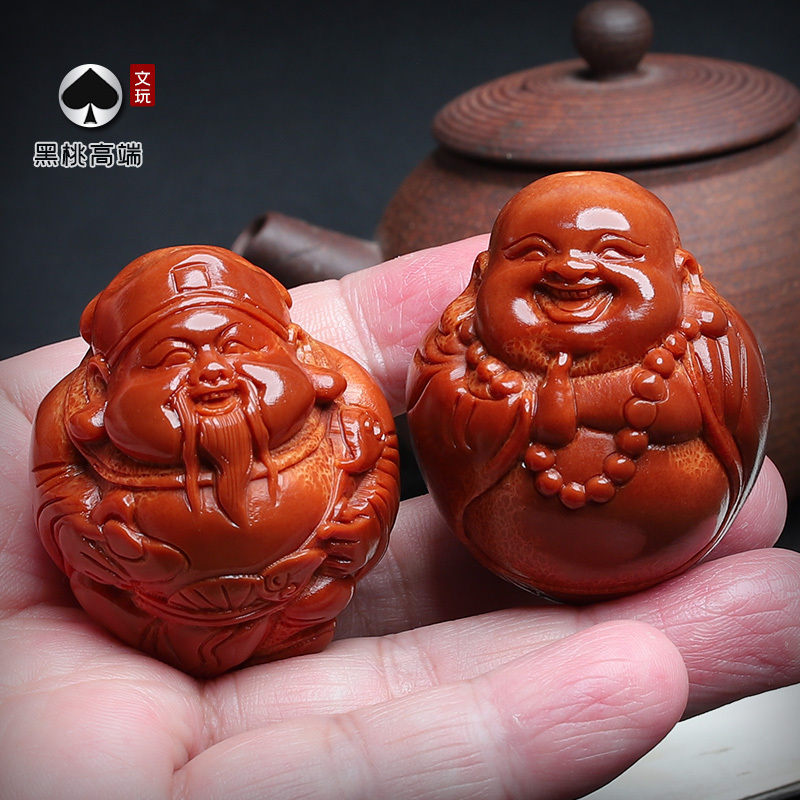 Brazilian Large Olive Pit Handball Carving, a Wealth-Attracting and Fortune-Attracting Piece, a Handmade Pit Carving for Lifelong Wealth, a Gift for Middle-Aged Men
