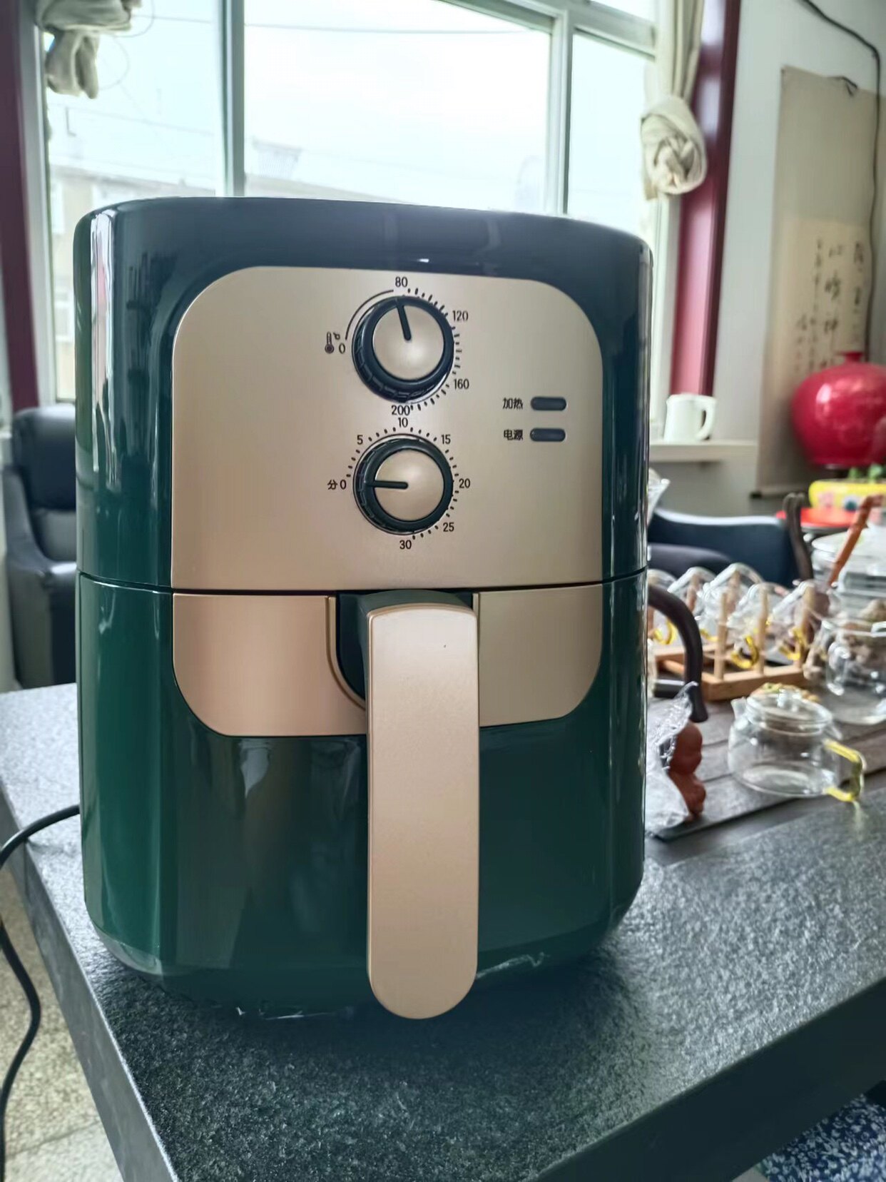 Joyoung Joyoung KX12-V500XK Joyoung visual air fryer 5 5 liters large capacity household multi-function