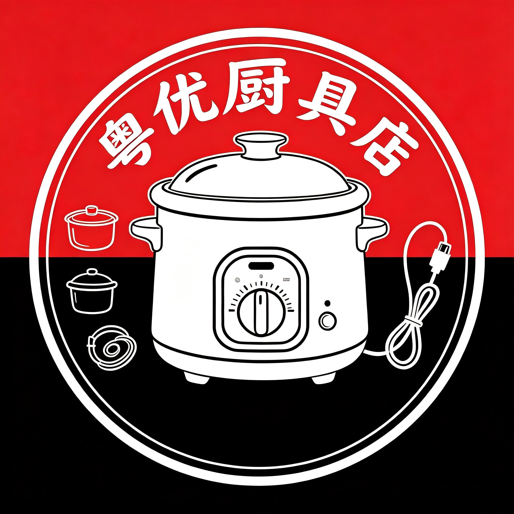 粤优厨具的LOGO
