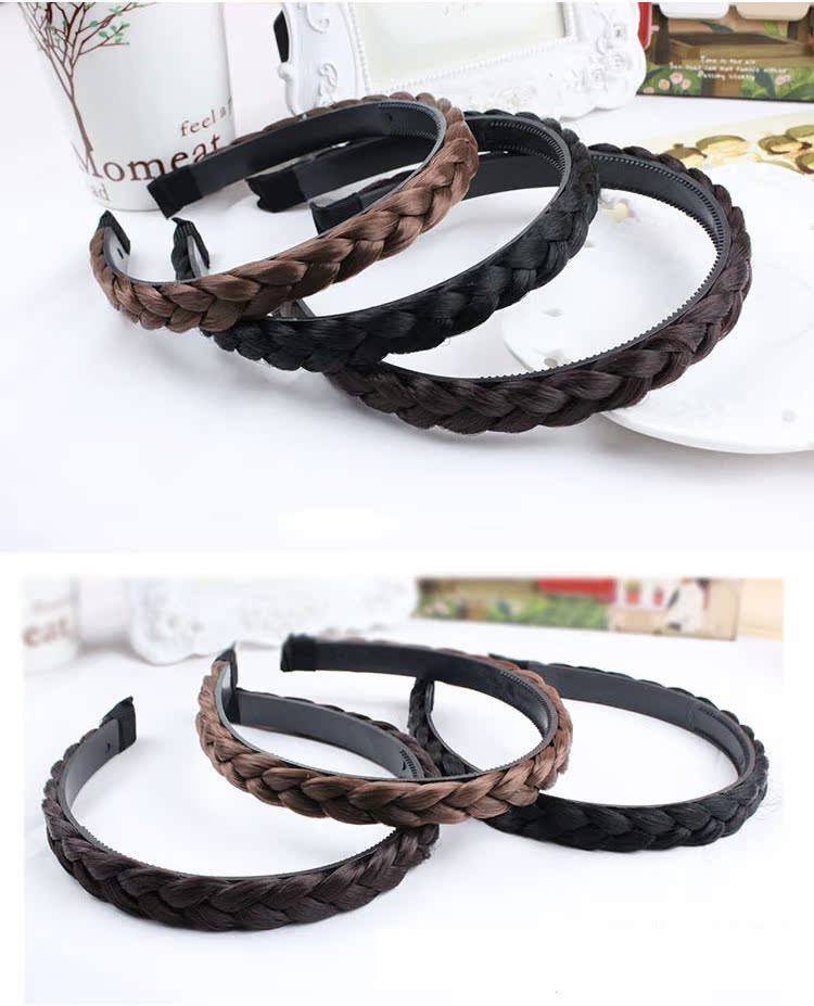 Hair Cave Headwear Phiên bản Hàn Quốc của twist nhỏ tươi 辫 headband headband tóc giả tóc giả bằng tóc với kẹp tóc nữ trang sức nhỏ - Phụ kiện tóc kẹp tóc con bướm