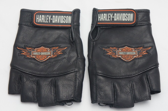 Suitable for Harley Riders Half-Finger Leather Gloves, Off-Road Motorcycle Gloves, Harveyson Racing Gloves