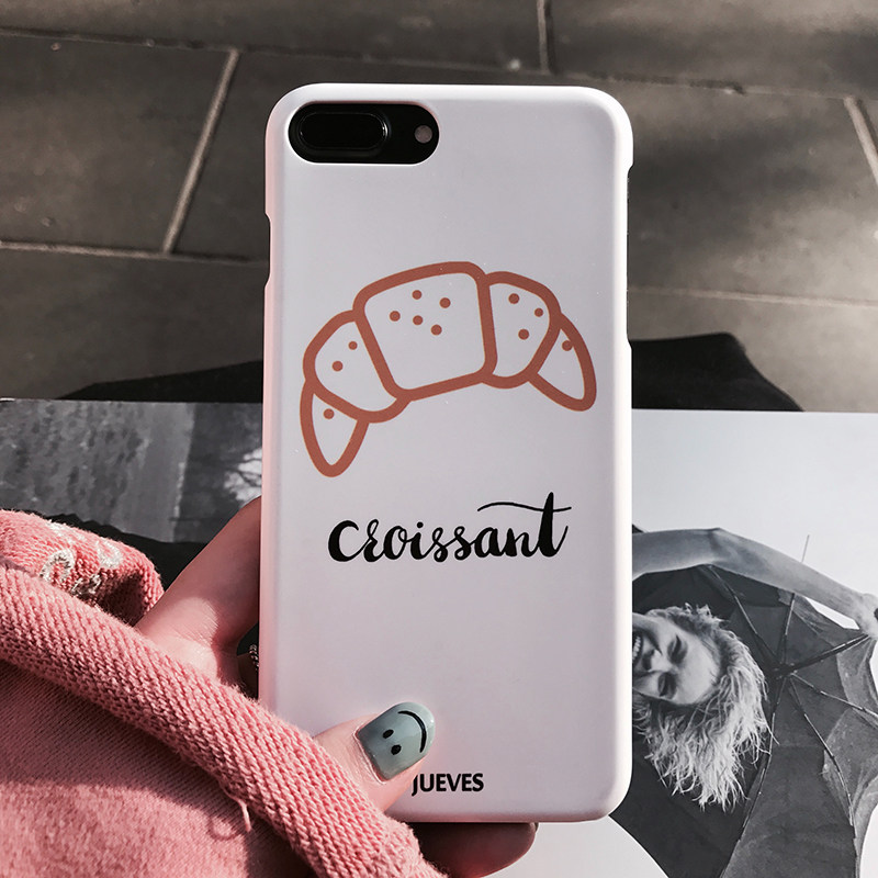 Jueves croissant mobile phone case X apple 11 film hard shell iphone11pro white xr cold wind 12max