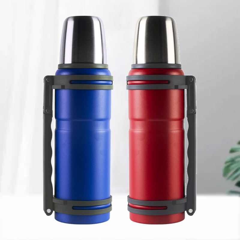 TBWWEWE 1 2L thermostat stainless steel large capacity insulation cup men and women outdoor insulation bottle handle boiling porridge official website