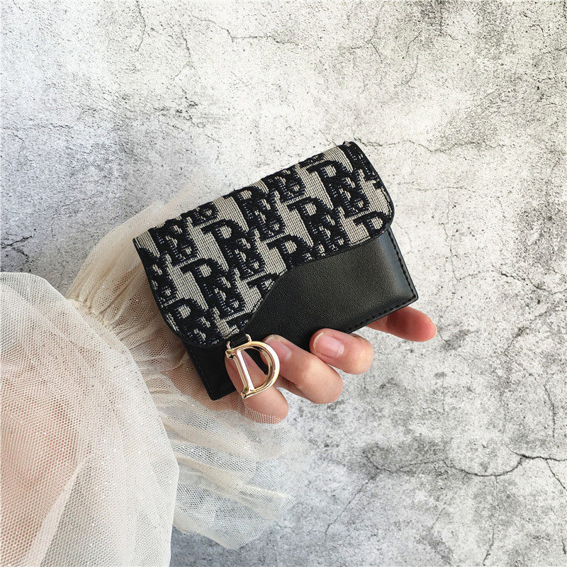 Card holder women's small Korean cute and delicate multi-card high-capacity driver's license sleeve simple personality retro card holder