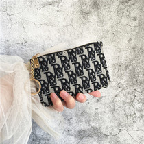 Card Bag Woman Small Ultrathin Port Wind Retro Driving License Card Holder Minimalist Zipper Zero Wallet Mini-Key Bag