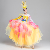 Dance Suit Womens Opening Dance Big Swing Dress Rehearsal To Dance To The Stage Dress Lady China Wind Modern Dance Costumes