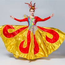 Opening Dance Big Swing Dress Dance Costumes Adult Modern Dance Youth Stage Performance Dress Rehearsal for a womans new long dress