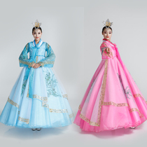 Han uniforms womens national table performance clothing North Korean clothing womens court Grand Changan This ancient dress South Korean folk dance costumes