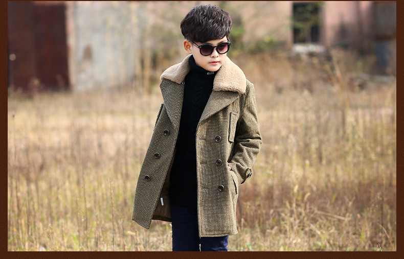 Manteau pour garcon en mélange - Ref 2161258 Image 17