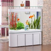 Fish tank Aquarium 1 2 meters living room screen entrance glass large free-change underwater filter bullet goldfish tank