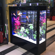 Fish tank aquarium household living room small partition free change of water ecological decoration landscaping screen square goldfish tank
