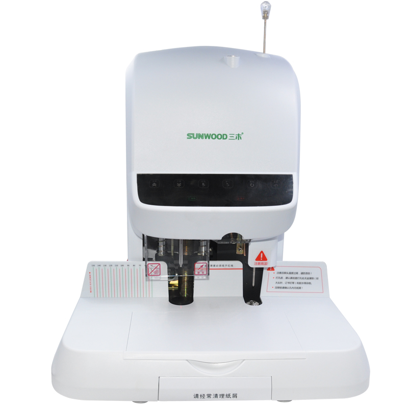 Three Wood 9051 Laser Fully Automatic Office Accounting Archives Hot Melt Riveting Pipe Electric Financial Voucher for the Home