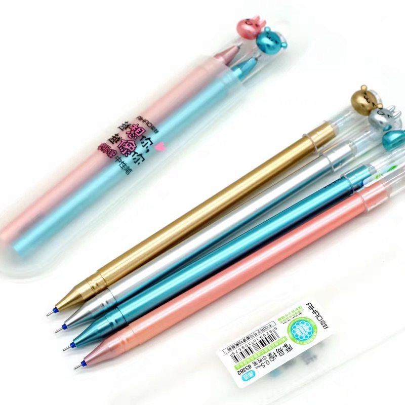 Hobby Lovers Middle Sex Pen 0 5 Full-Tube Black Magic Easy Wipe Pen Cute Comfort Cover Type Nut Pennies Pen Student Pen