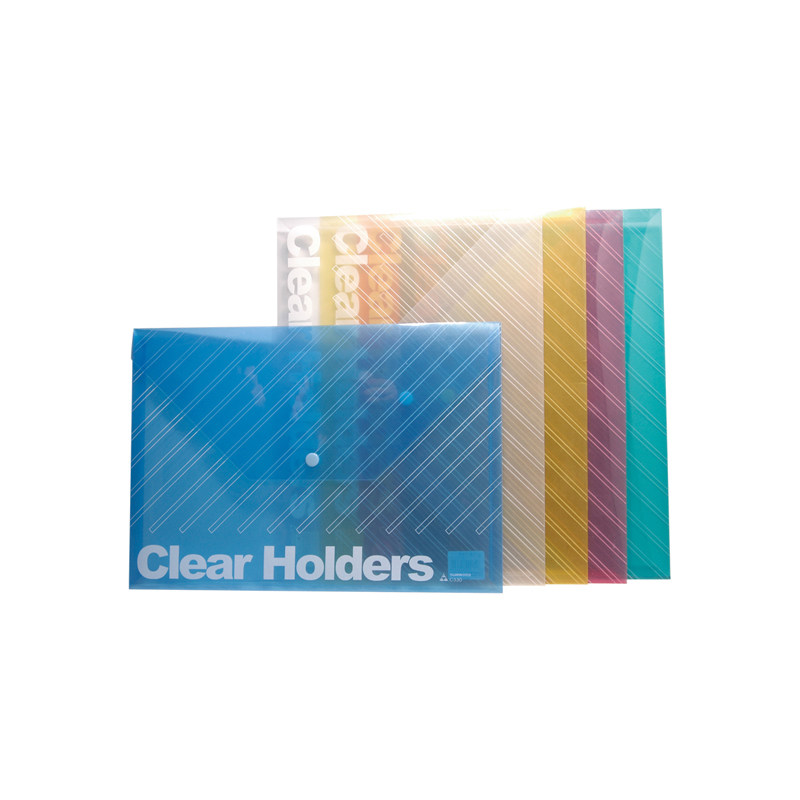 Three wood C330 by pocket A4 transparent file bag plastic kit archive bag thickened by buckle bag Color information