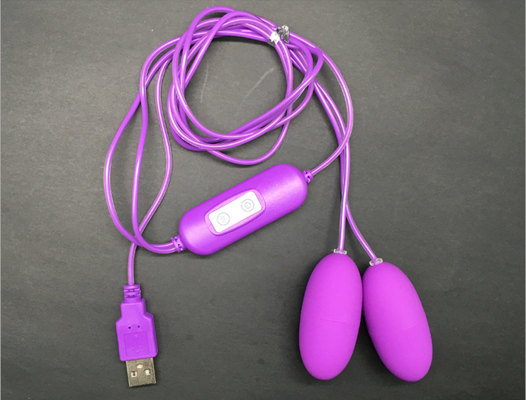 USB double jumping egg vibration frequency conversion mute life waterproof female masturbator vibration massage orgasm sex toys