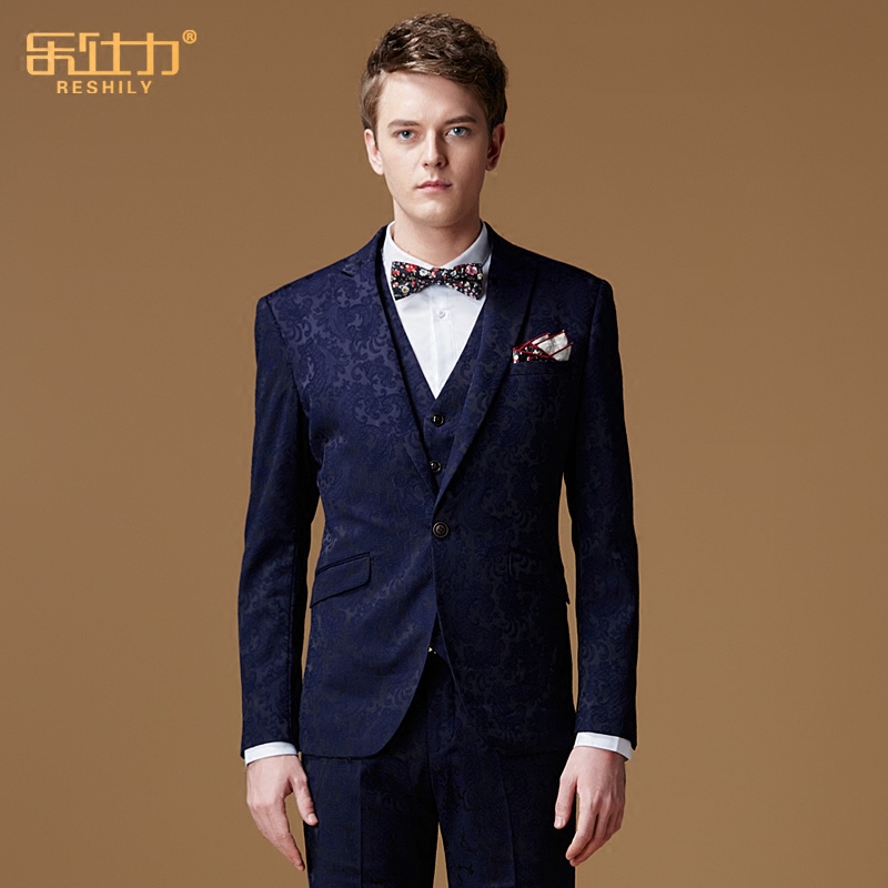 Leseigree Men's Suit Suit Mansuit Men Suit Men Suit Three Sets Of Four Seasons Groom Wedding Gown