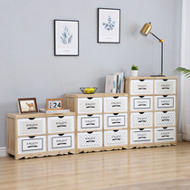 Locker storage household wooden ins bedside table Light luxury bucket cabinet Nordic simple modern solid wood living room cabinet