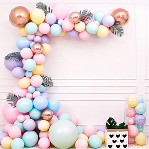 12 Inch Macarons Color Confectionery color series Balloon Chain Wedding Celebration Children's Birthday Party Scene Decorate Background Wall