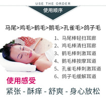Professional feces skin bag ear digging clip ear picking tool creative ear picking luminous ear spoon 23 ear picking set