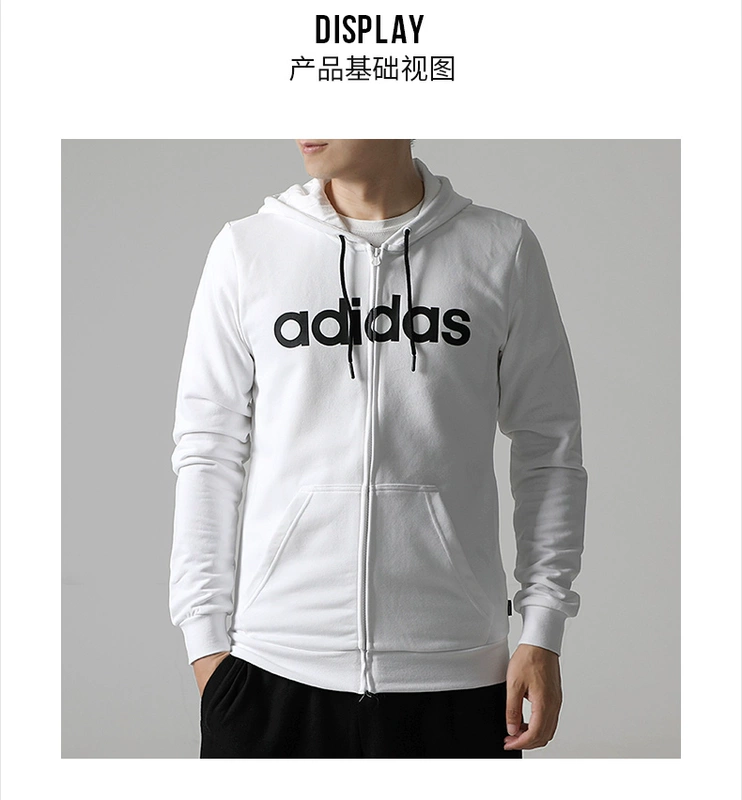 Adidas Adidas Men Tops 2018 Mùa thu thoáng khí trùm đầu thể thao Áo khoác thể thao DM4282