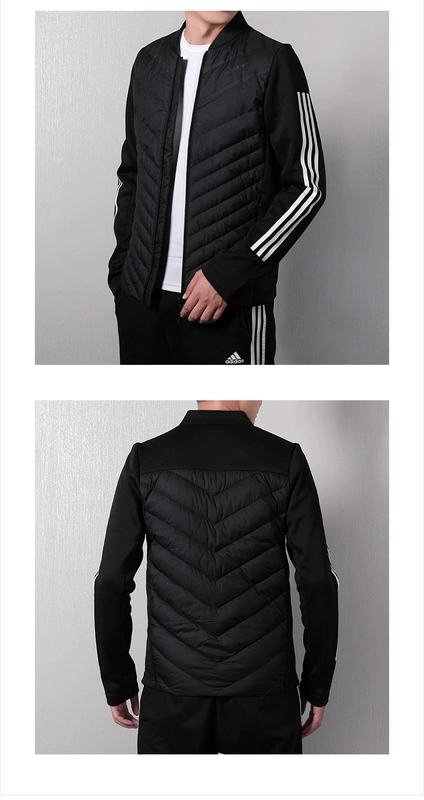 Adidas NEO male 2018 mùa đông đứng cổ áo khoác thể thao chống gió ấm thể thao xuống áo khoác DM4352