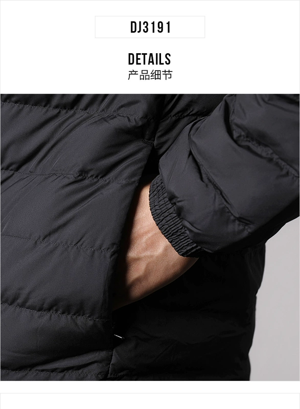 Adidas clover down jacket nam 2018 mùa đông áo khoác mới ấm áo khoác DJ3191 - Thể thao xuống áo khoác —