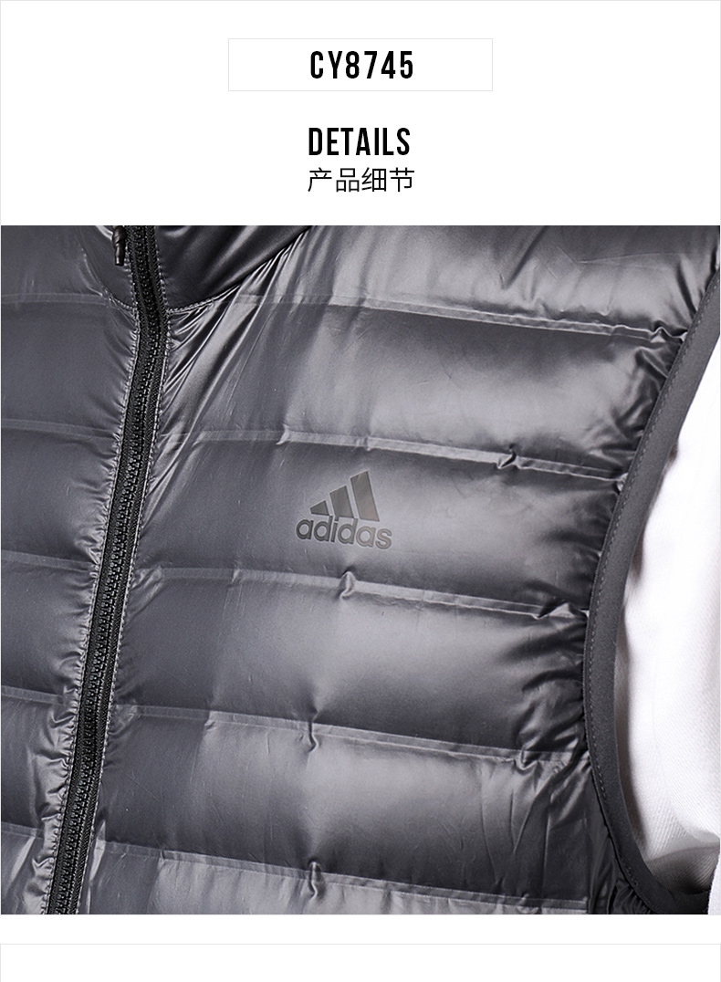 Adidas nam 2018 thu đông buông lơi xuống dày vest vest áo khoác ấm CI4171 - Áo thể thao áo phao 3 lỗ