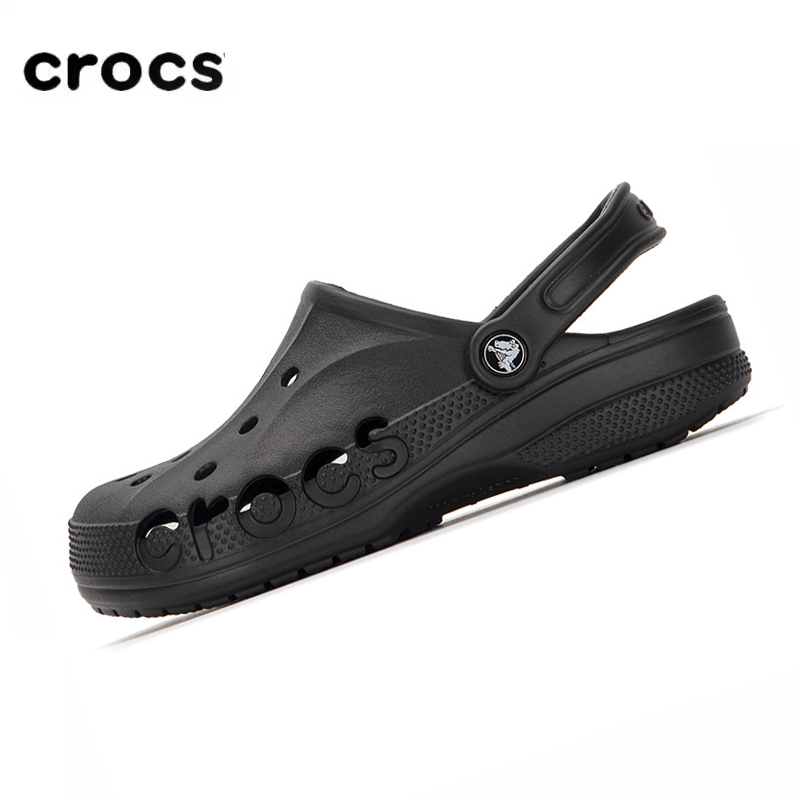 Crocs Crocs Clogs Men's Shoes Size 26 Summer Sports Slippers Black Outdoor Closed-Toe Shoes Thick-Soled Shoes Women's Shoes