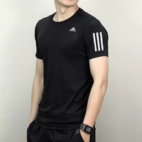 Adidas, летняя спортивная быстросохнущая футболка для отдыха, короткий рукав, оверсайз