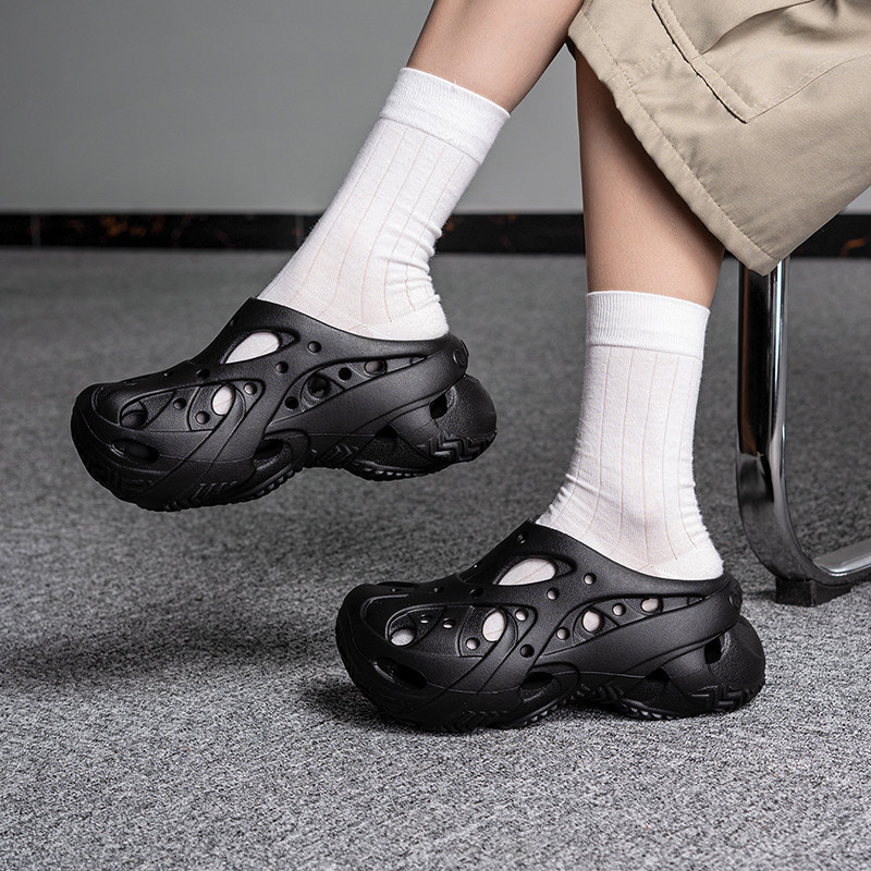 Crocs Crocs Women's Shoes New Fashion Trendy Casual Shoes Hollow Sandals Pink Beach Shoes for Women