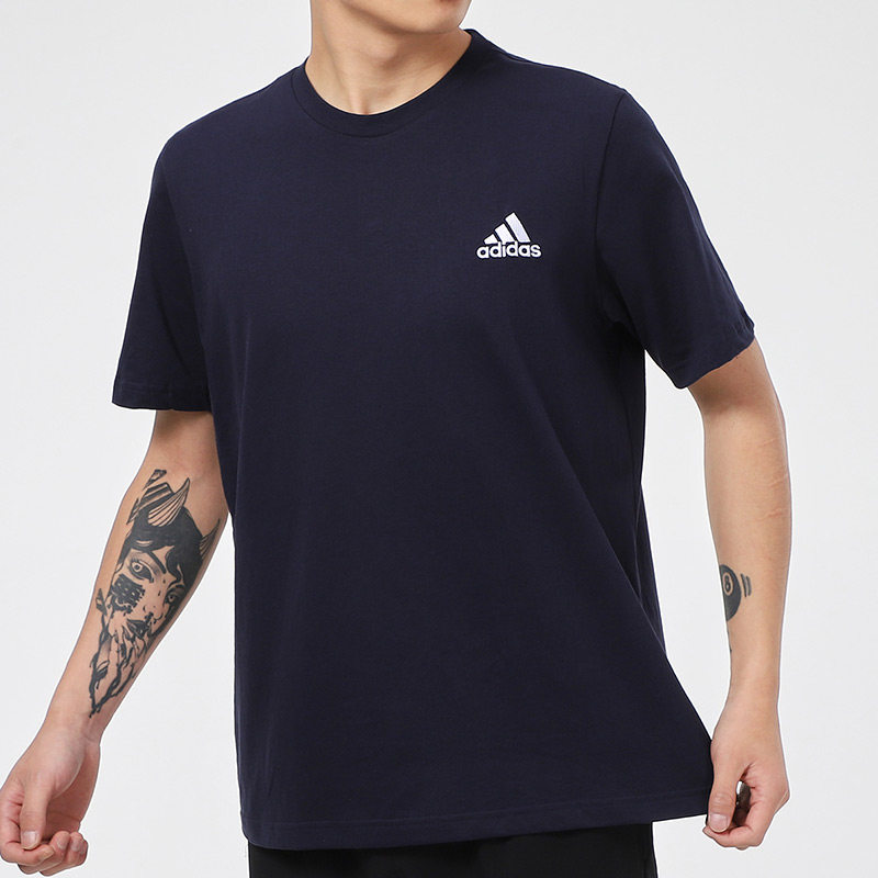 阿迪达斯半袖男2021夏季新款跑步运动上衣宽松透气短袖T恤GK9649