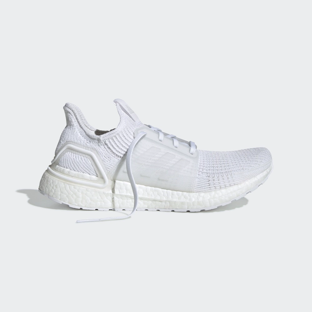 Giày nam Adidas Fall 2020 Ultra BOOST 19 Giày thể thao màu trắng thoáng khí Giày chạy bộ G54008 - Giày chạy bộ