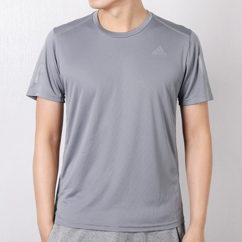 Adidas ngắn tay nam 2019 dòng băng mới nửa tay áo thể thao rộng thoáng khí nhanh khô - Áo phông thể thao