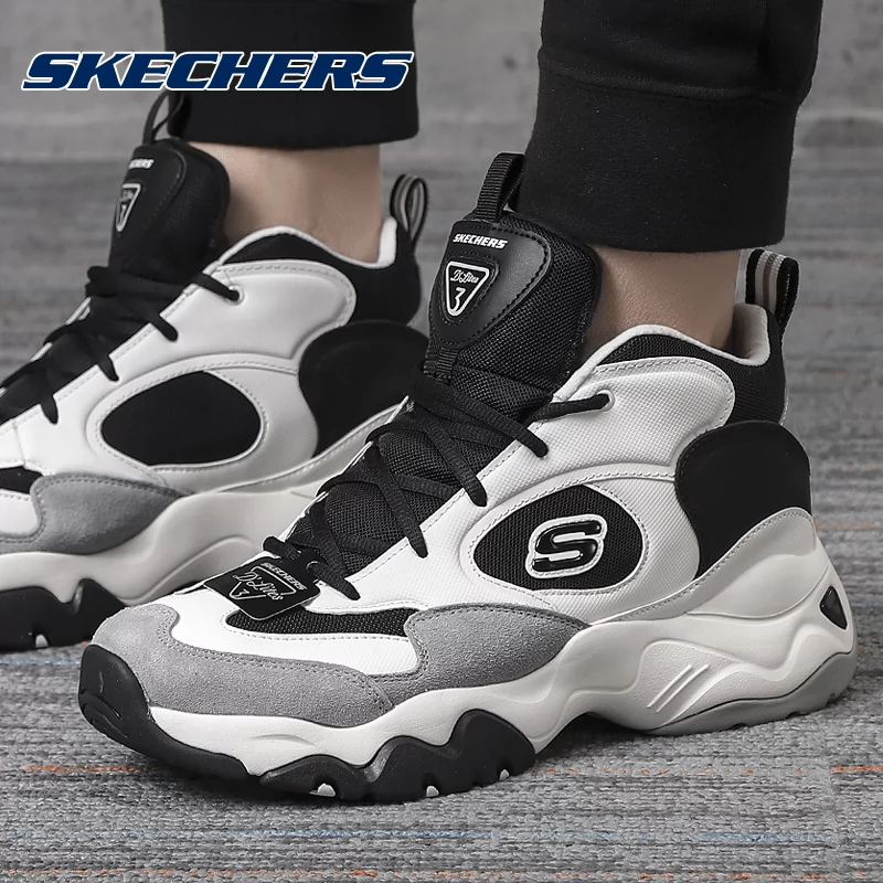 Skechers Giày nam Skechers Fall 2020 Giày thể thao mới đế dày tăng cường Giày bố chống mài mòn Giày thường - Dép / giày thường