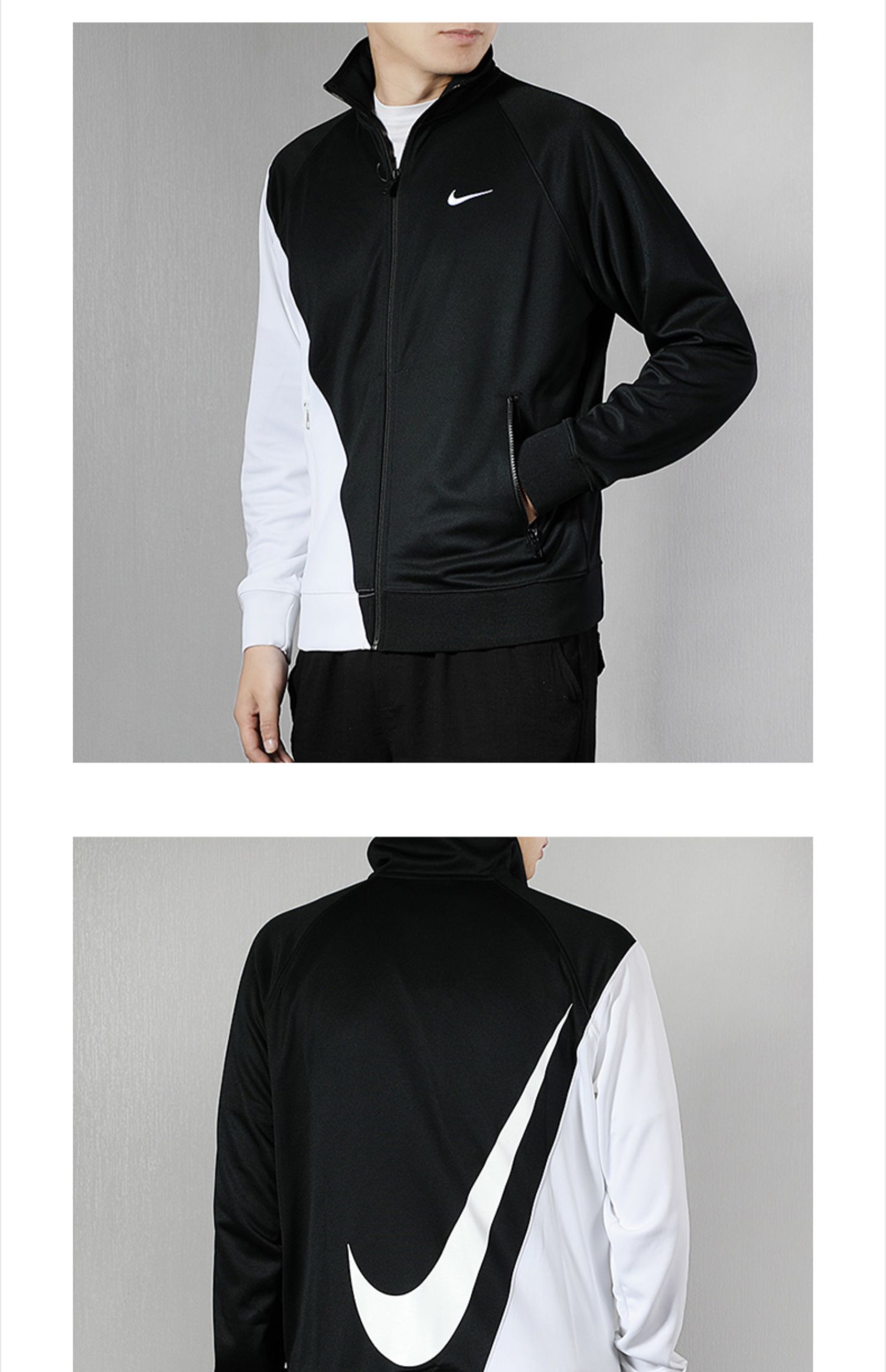 Nike Nike Men Tops 2019 Thu mới Áo thoáng khí thể thao màu đen và trắng giản dị BV5288-010 - Áo khoác thể thao / áo khoác áo khoác the thao adidas