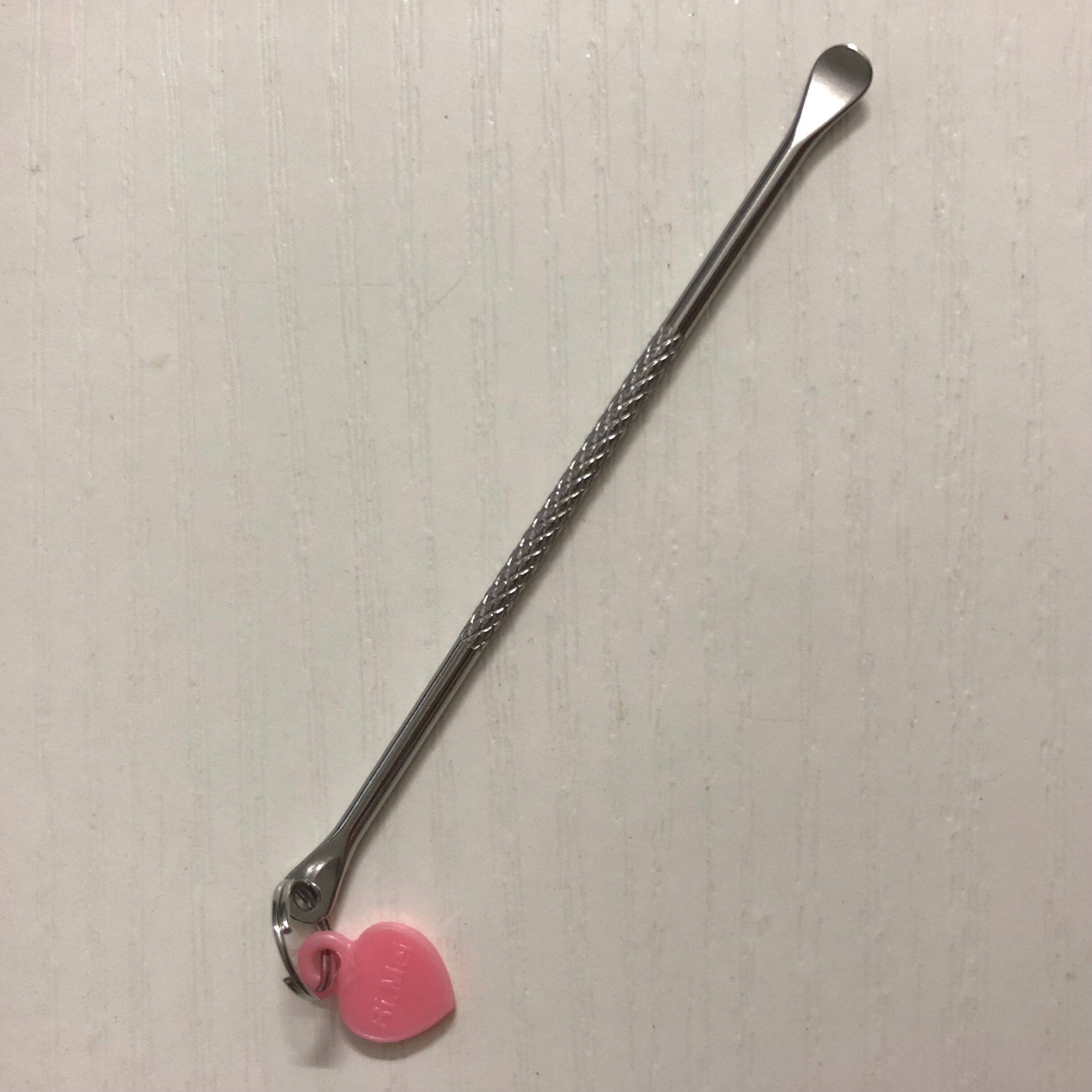 (8) Japanese and American Ear Spoon Ear Spoon Digging Ear Grilled Stainless Steel Can Hang Key Ring Square Portable Belt