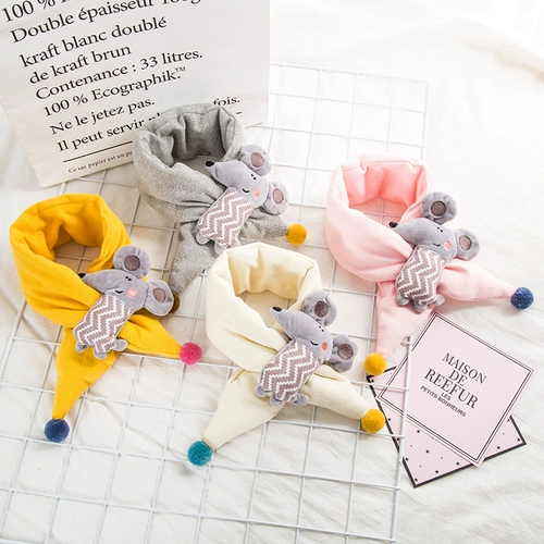 Милый детский зимний шарф подходит для мужчин и женщин, мультяшный утепленный удерживающий тепло шарф-платок