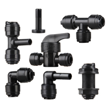 Black elbow three-way valve plug partition rainforest cylinder spray system pipe connection three-way rain spray accessories