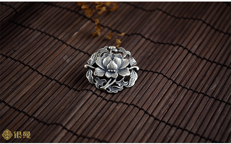 Broche femme en argenterie - Ref 1173333 Image 9